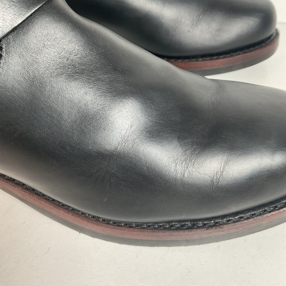 Frye John Addison Engineer Boots 11.5 M USA Made Black Calf - Picture 11 of 16